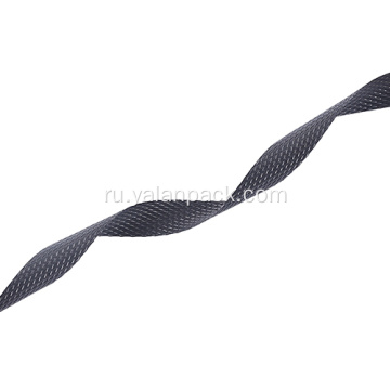 Черные пластиковые ремни полосы поддона